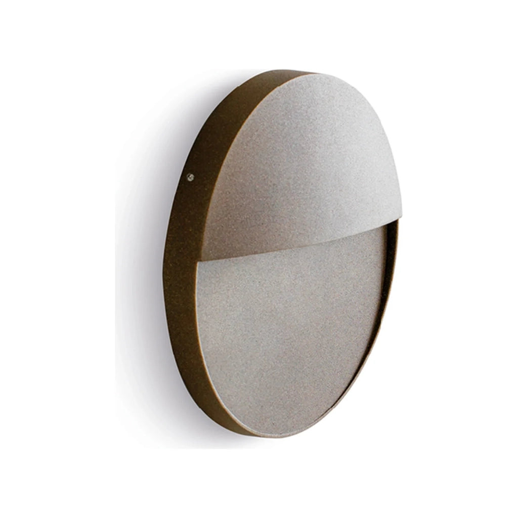 Applique Segnapasso In Alluminio Marrone Led 6W 452 Lm 3000K Grande Geo Round