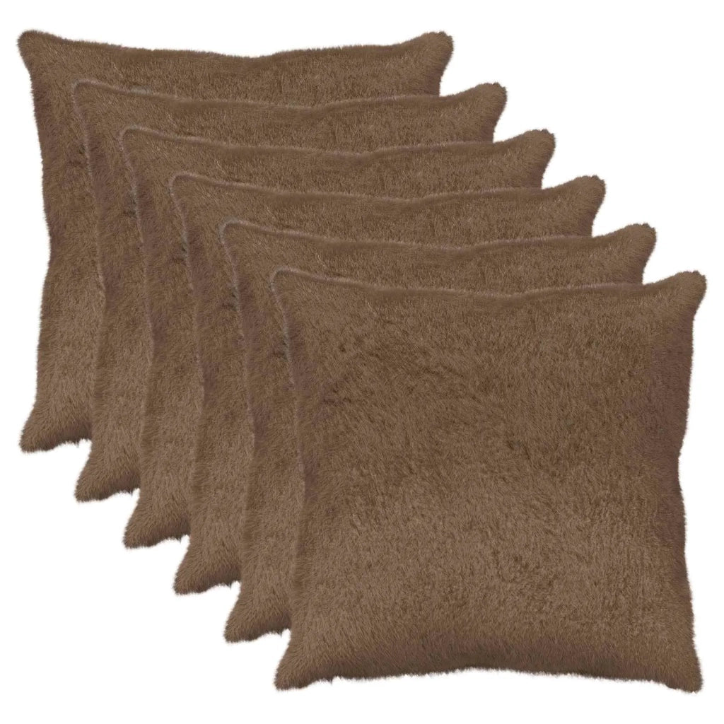 Federa 6 pz HEERLEN Marrone Chiaro 70 x 70 cm 913464