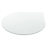 Piano tavolo in vetro ESG diametro 90 cm ovale trasparente 03_0008122