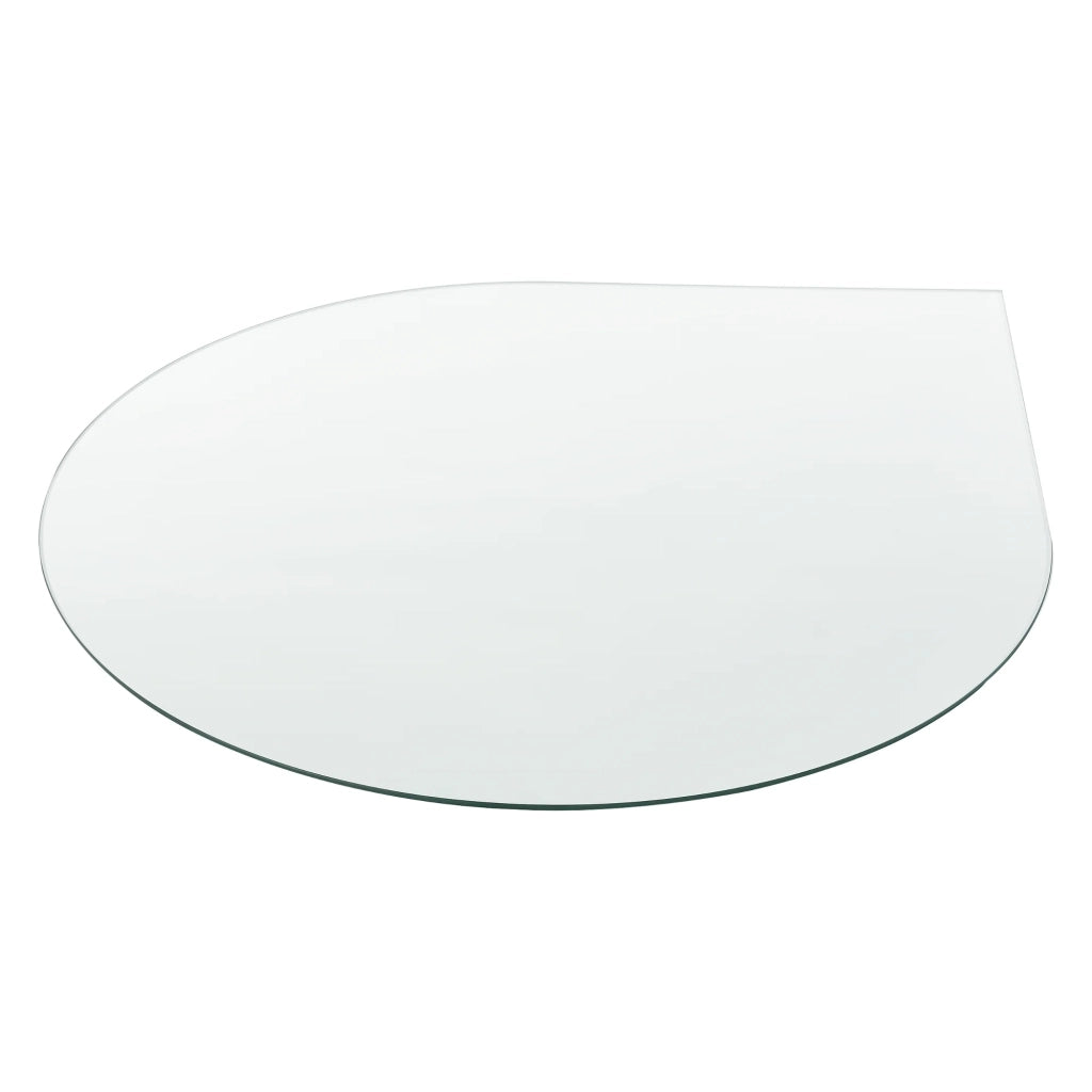 Piano tavolo in vetro ESG diametro 90 cm ovale trasparente 03_0008122