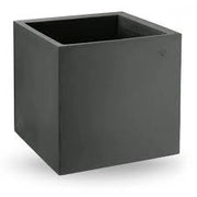 Vaso Cosmos Cubo 55 cm dal Design Moderno per Interni ed Esterni Colore: Bianco