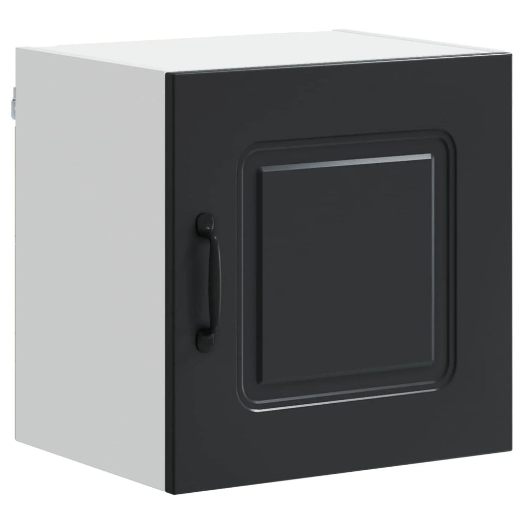 Set di 2 pensili da cucina moderni efficienti per riporre oggetti 40 x 31 x 40 cm in legno composito nero 02_0053556