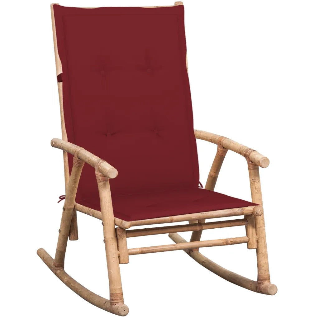 Sedia a Dondolo con Cuscino in BambÃ¹ cod mxl 67499