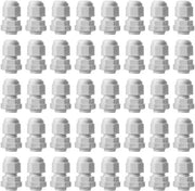 Connettore a vite per cavi M12 - Passaggio cavo idrodiffusore - 40 pezzi - Resistente all'usura nylon - Adatto per applicazioni outdoor - IP68 impermeabile