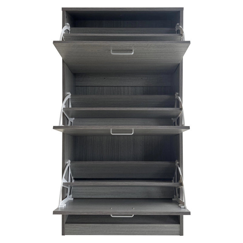 Scarpiera 3 Ante In Colore Grigio Legno