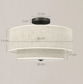 Lampada da soffitto moderna bianco crema Ø 40 cm