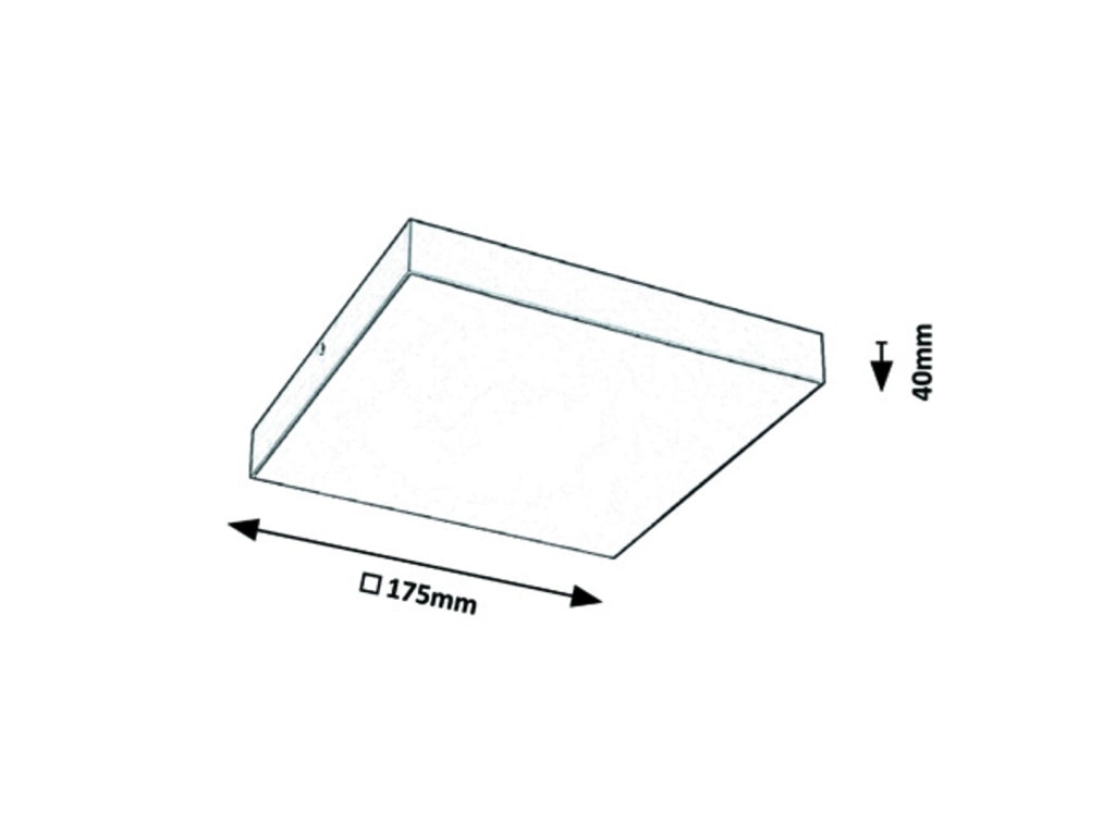 Plafoniera esterna LED 18W quadrata bianca Rabalux Tartu