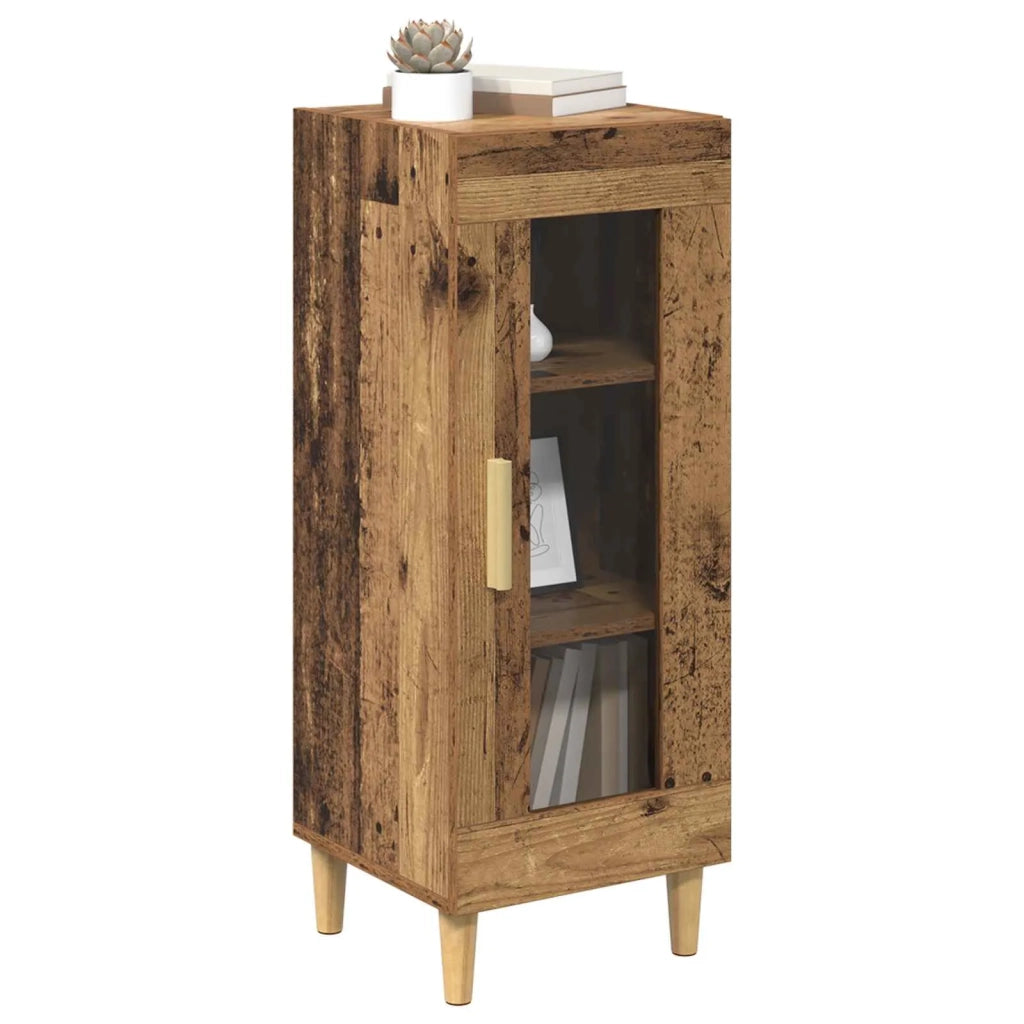 Credenza | Madia | Buffet da pranzo | Armadio da pranzo Legno vecchio 34.5 x 32.5 x 90 cm Legno multistrato