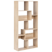 Libreria a 6 ripiani in truciolato Marrone chiaro stile minimalista