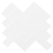 Piastrella a Spina di Pesce 20 pcs Bianco 30 x 30 cm 42046184