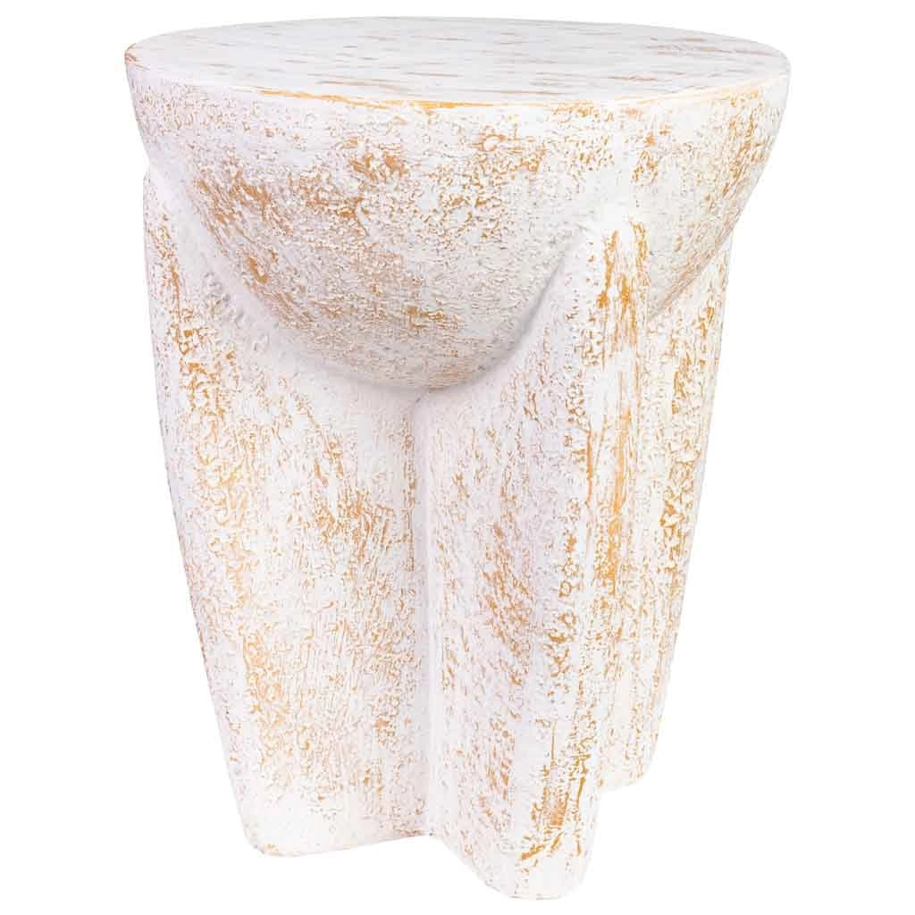 Tavolino in magnesio bianco 38x38x46