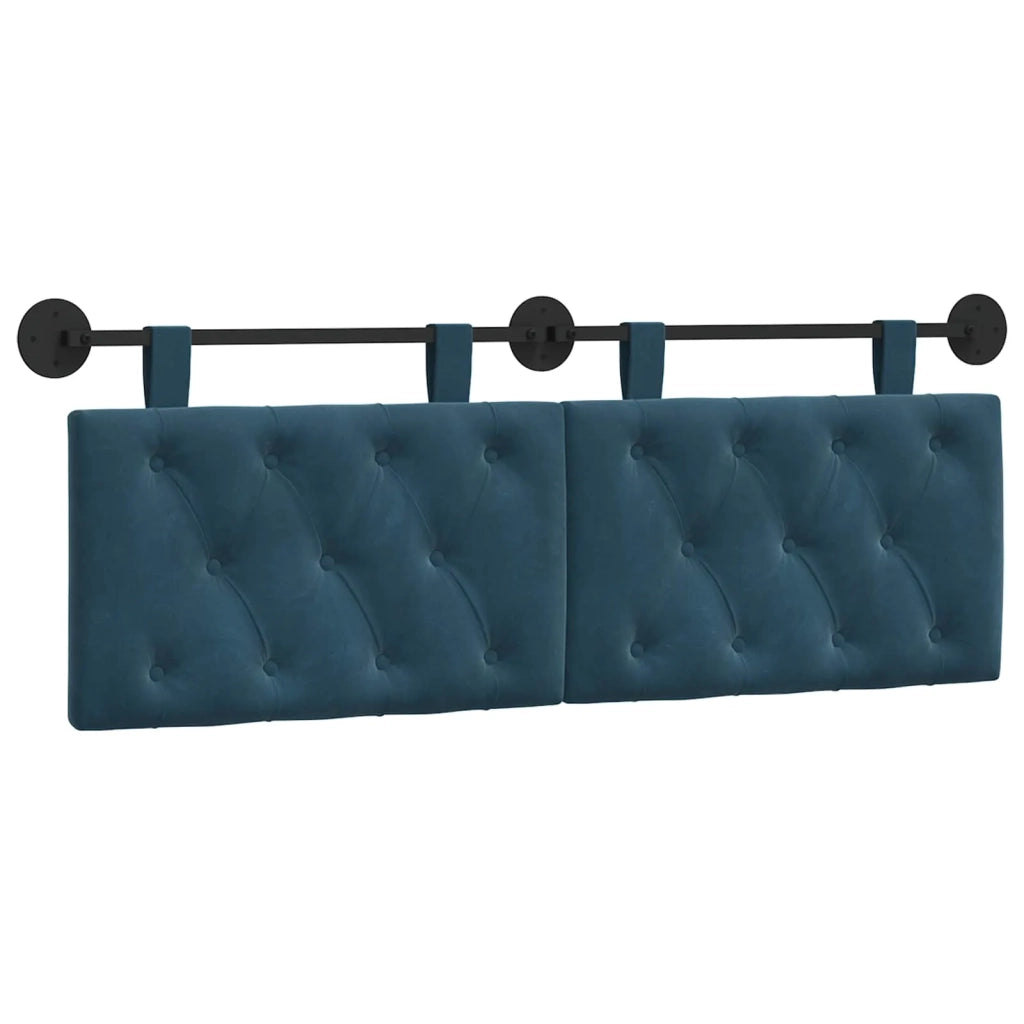 Testiera sospesa Con luce LED Blu Velluto 42032146