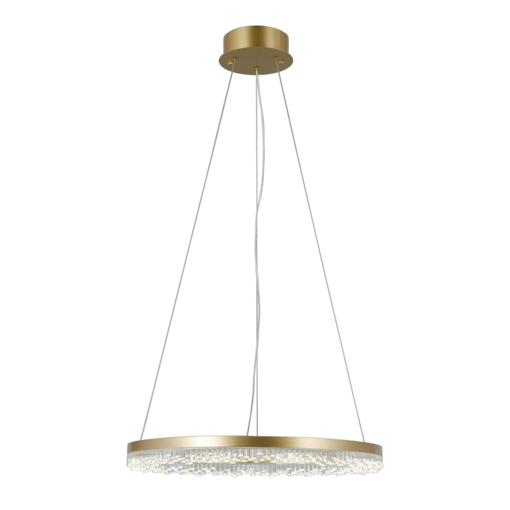 Lampadario sospeso LED anello Barlo oro Italux 22W