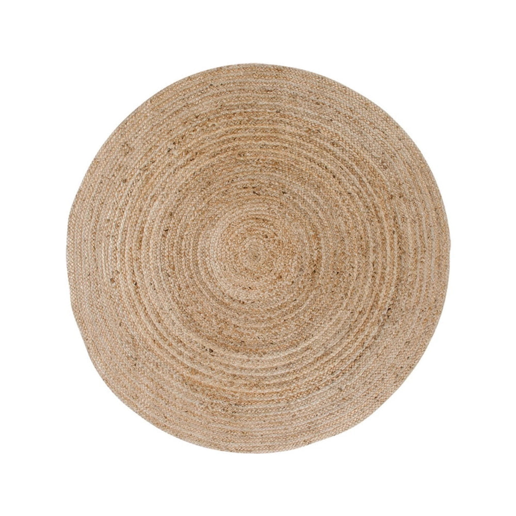 Tappeto Rotondo Bombay, Marrone, Juta, 120x120x1 cm