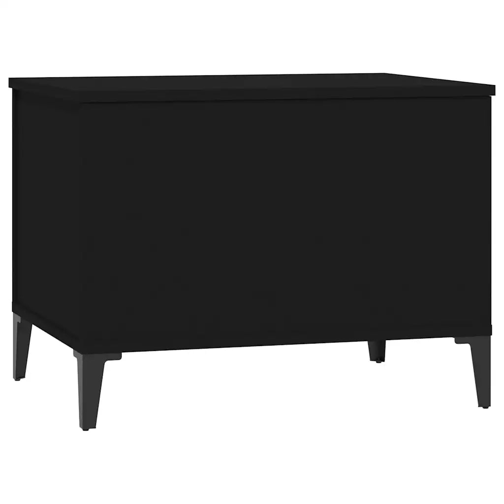 Tavolino da Salotto Nero 60x44,5x45 cm in Legno Multistrato 819573