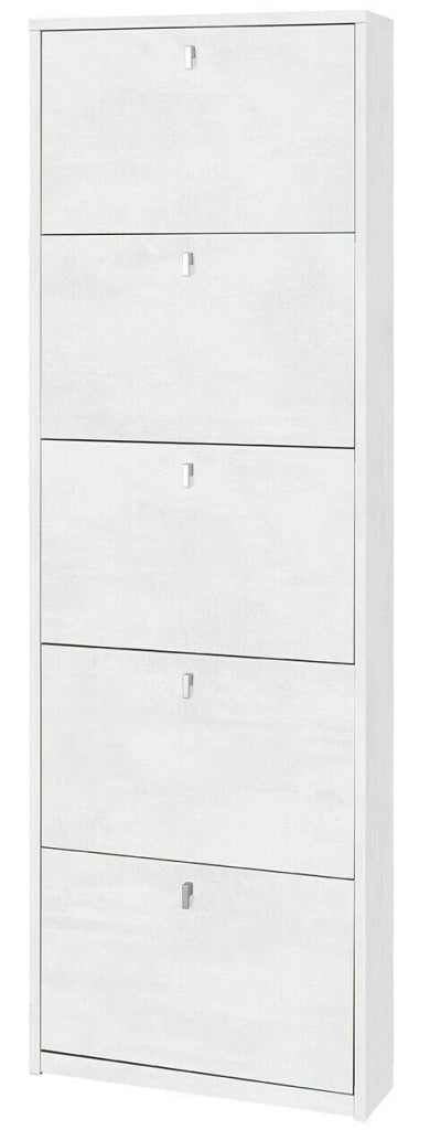 KIT SCARPIERA 5 ANTE A RIBALTA H190 L63 P18 Cm FINITURA OBIANCO OSSIDO SARMOG Sk555k