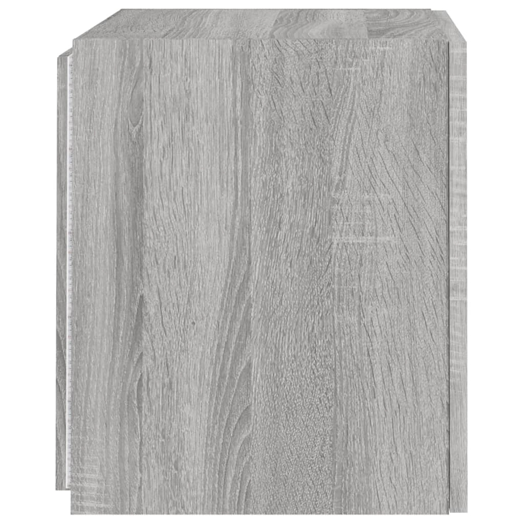 Mobile TV multimediale mensola TV mobile TV credenza TV parete attrezzata per sala da pranzo soggiorno camera da letto con luci LED Sonoma 40,5 x 35 x 40 cm grigio 02_0028048