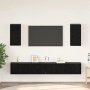 Mobile TV da Parete 3 pcs 100 x 30 x 30 cm Rovere Nero 3393346