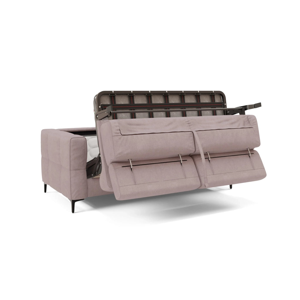 Gardenia Divano letto materasso alto 18 cm con poggiatesta reclinabili e rivestimento impermeabile T02 178 cm (mat. 120x197) rosa