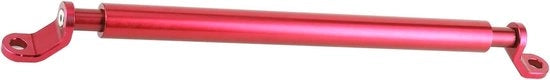 Barra di equilibrio universale per motociclette - Stabilizzatore di sterzo - In alluminio - Rosso - Balanciere - Adatto per scooter e veicoli elettrici