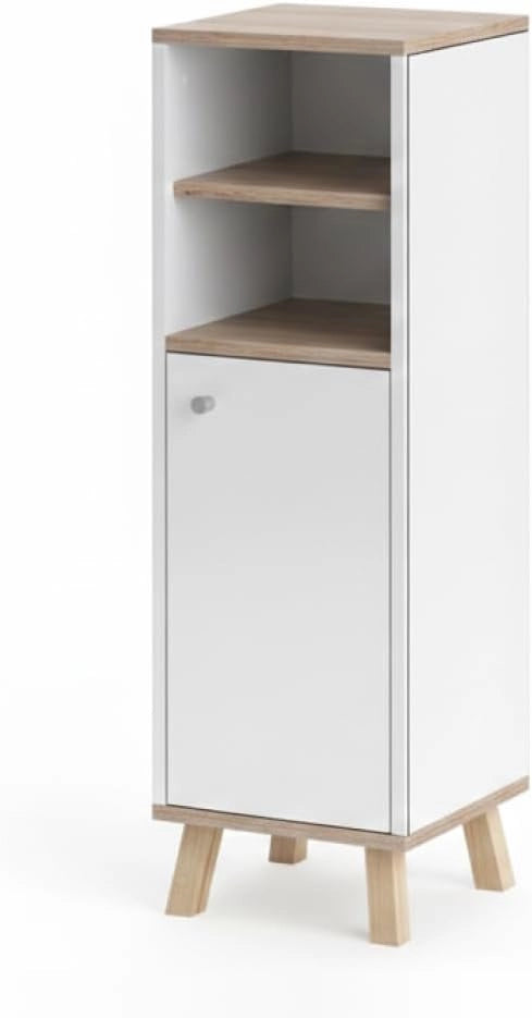 Mobile sottolavabo per bagno Senyo, Antracite, 60 x 54 cm, adatto al montaggio a parete e combinabile con mobili Senyo