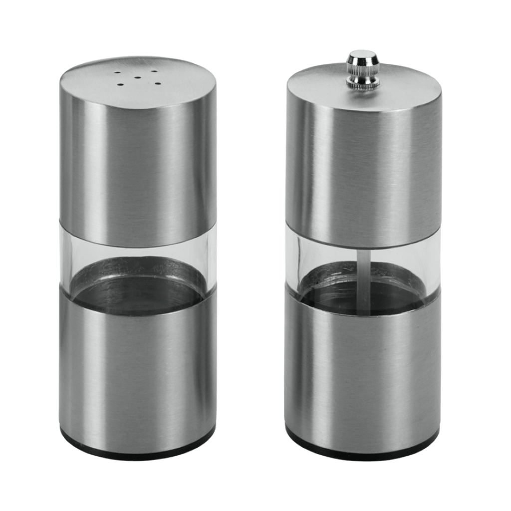 Set Macina Sale E Pepe Inox Acrilico - Metaltex