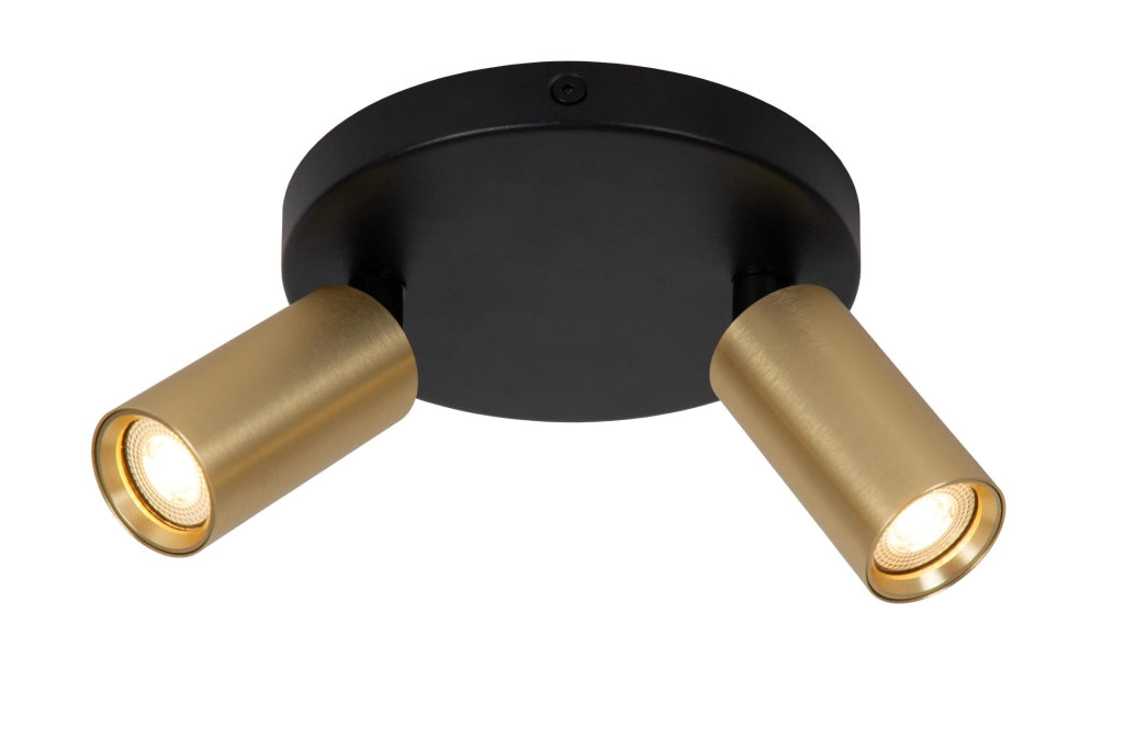 Faretto soffitto RITMO 2xMR11 oro nero Lucide