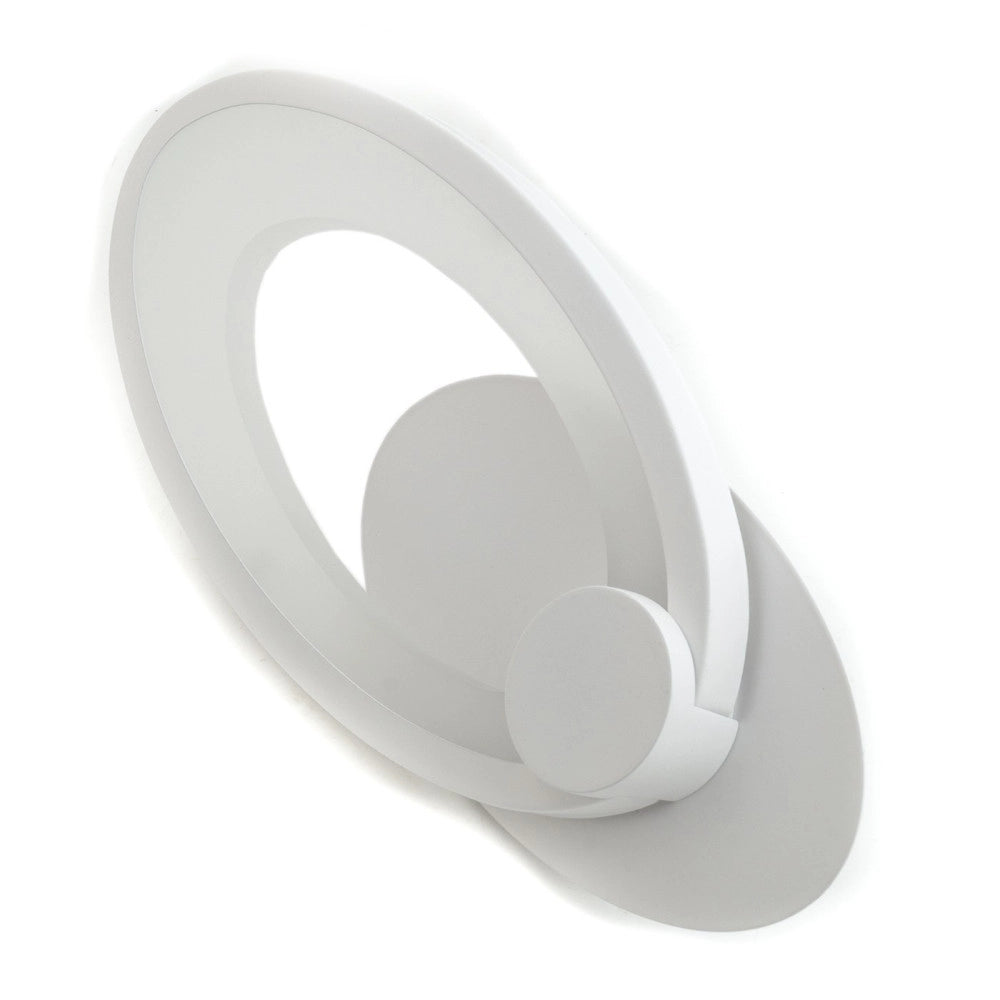 Trade Shop - Lampada Applique Led Parete Muro Ovale 10w Driver Incluso 220v Luce Fredda 6500k -