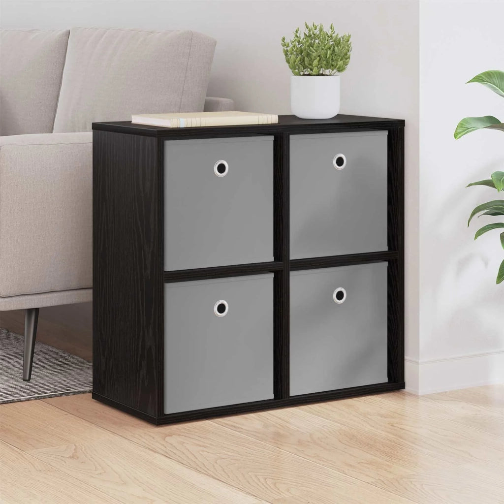 Credenza | Madia | Buffet da pranzo | Armadio da pranzo con cassetto Rovere Nero 59,5 x 27 x 57 cm