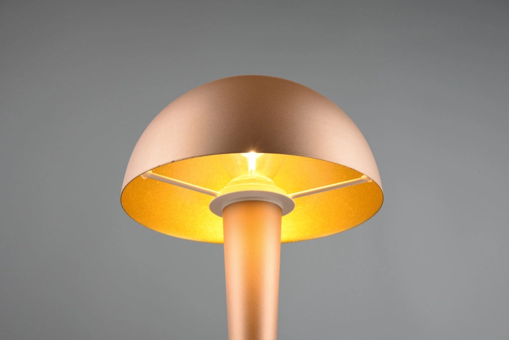 Lampada da tavolo touch marrone metallo E14 RL Canaria