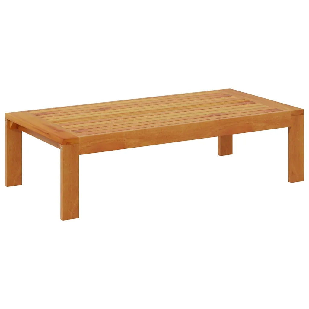 Tavolino da Giardino-Tavolo da Esterno 100x50x27 cm in Legno Massello di Acacia