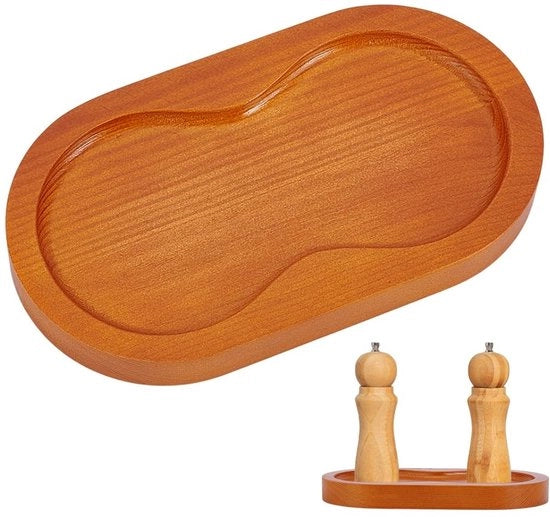 Set di macinazione spezie con molletta di legno - colori retro - contenitore - resistente al calore - dimensioni 9x16x1,68 cm - set di macinazione spezie
