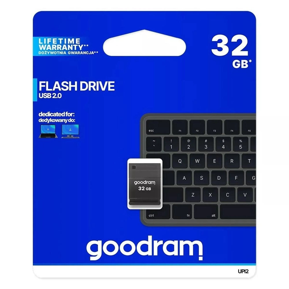 Trade Shop - Nano Pendrive Chiavetta Di Memoria Usb Tipo A Upi2 32 Gb Usb 2.0 Nera Upi2-32gb -
