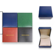 Trade Shop - Scatola Porta Orologio Rigida 10x10x6 Cm Con Cuscino Interno Apertura A Libro -