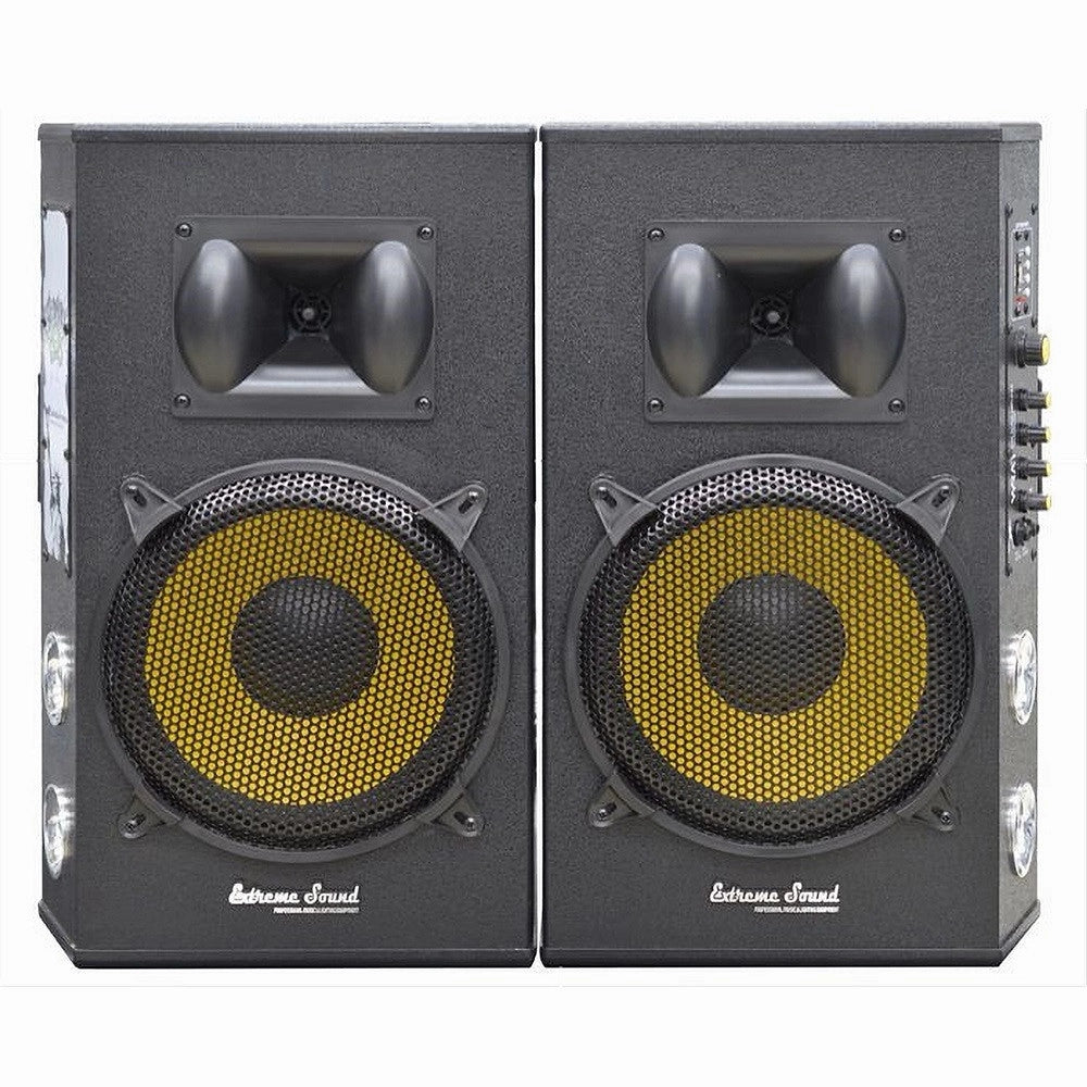 Trade Shop - Casse Bluetooth Amplificate Karaoke Woofer Sound Musica 1400 W Maxtech Cx-2s10u -