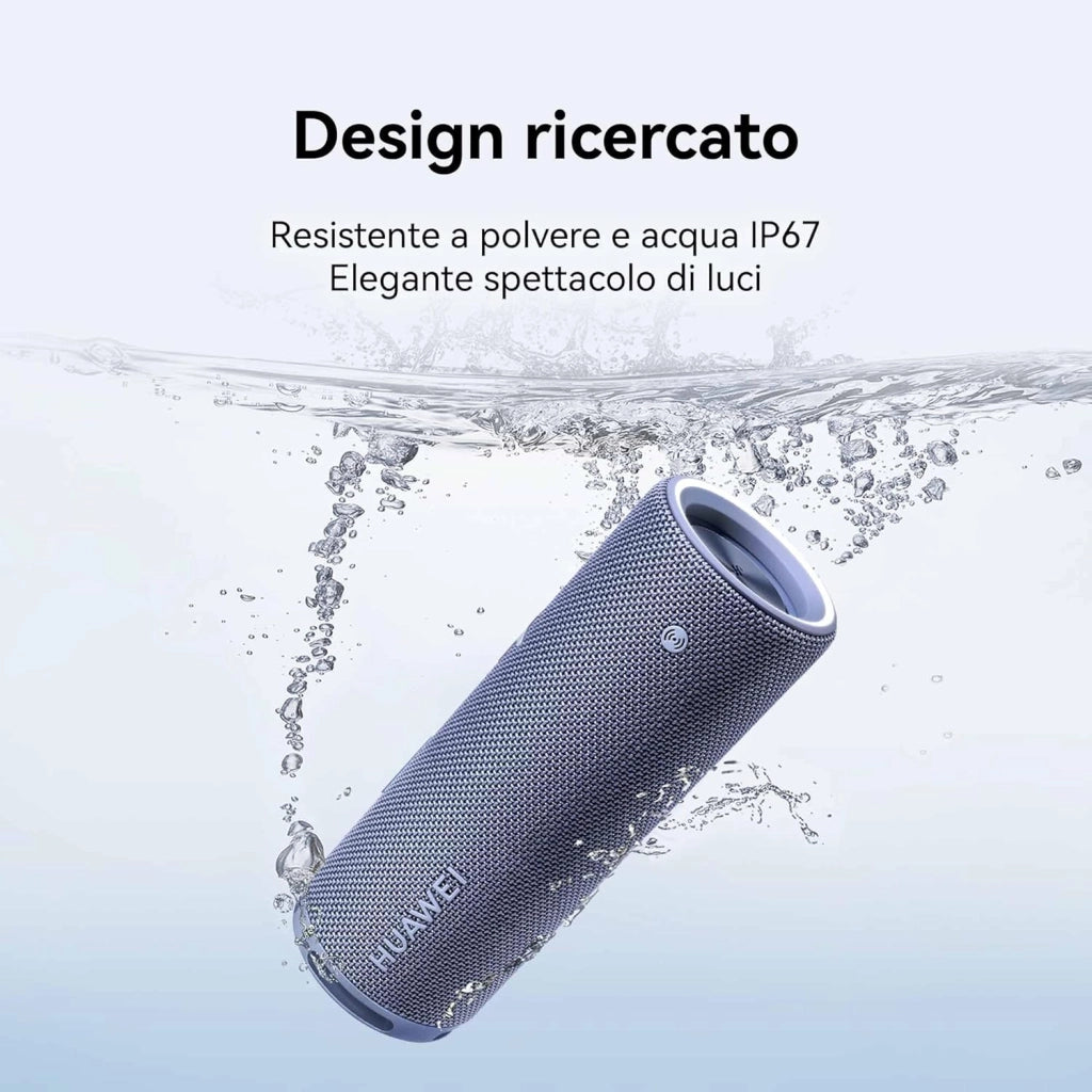 HUAWEI Sound Joy 2, Altoparlante portatile Bluetooth, Sistema SOUND a quattro unità, 26 ore di riproduzione, Resistente a polvere e acqua IP67, Funzione Scuoti per lo stereo