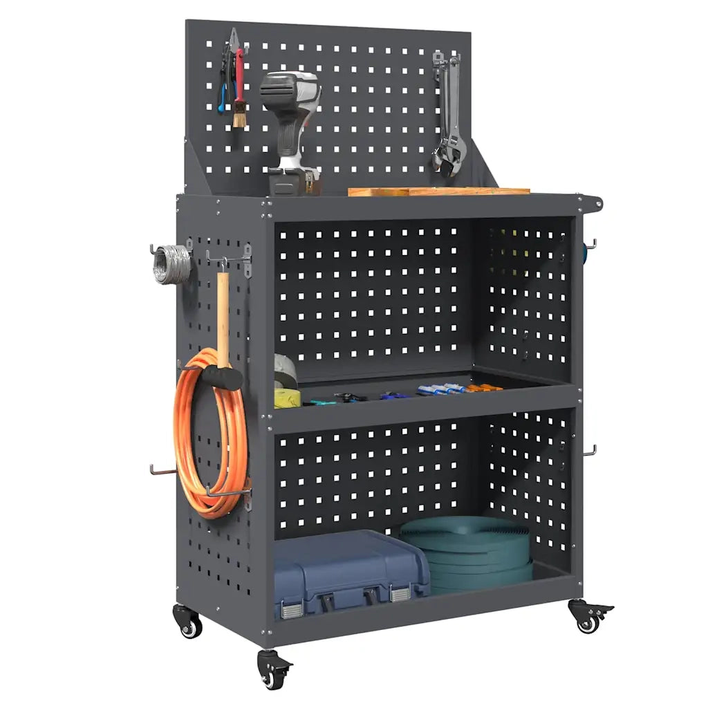 Carrello per Attrezzi con ruota Antracite 65 x 35 x 111 cm CFW8420596
