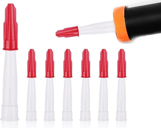 Set di sigillatura trasparente per puntoni KAPSING - bocchini di silicone per sostituzione di sigillante