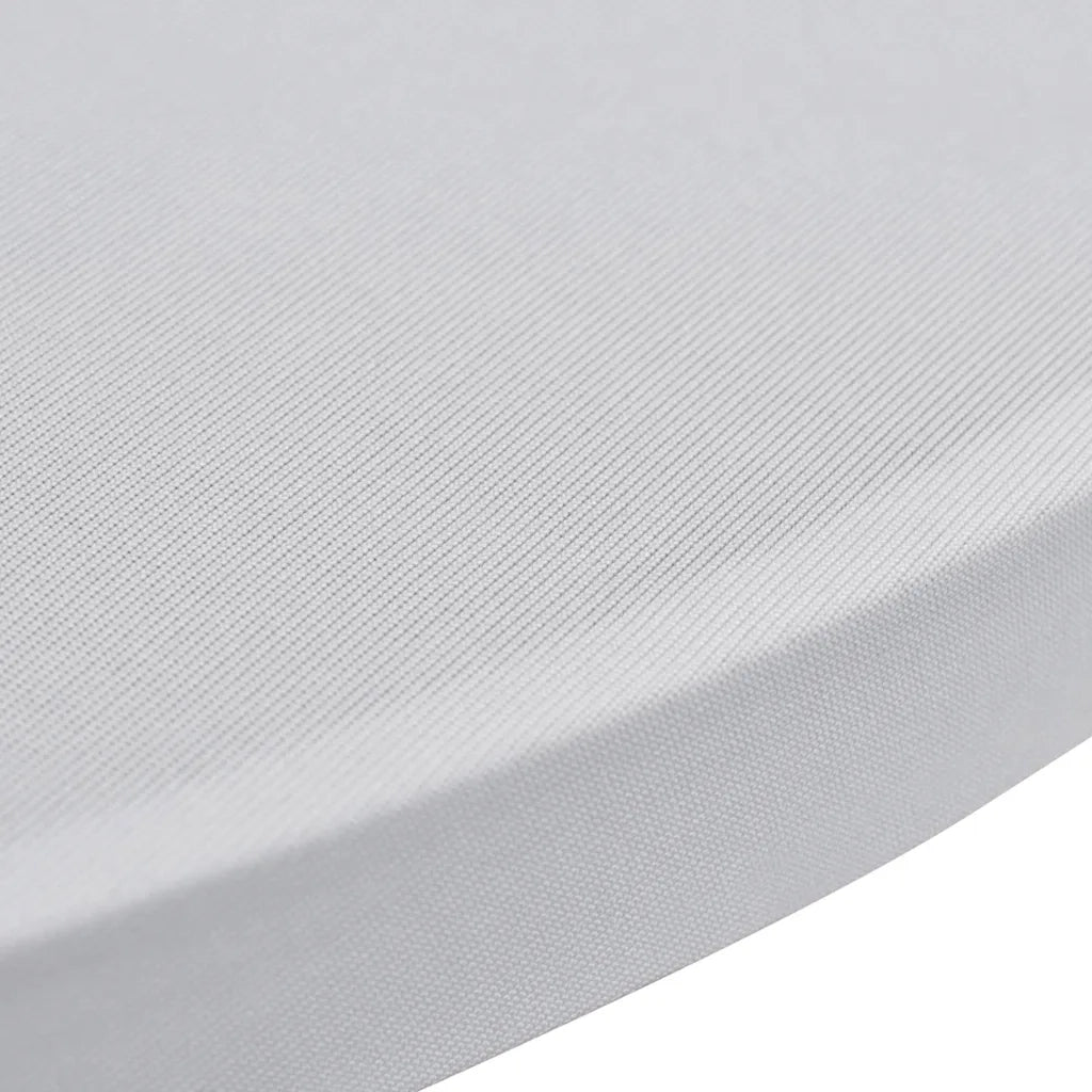 Coperture Verticali per Tavolo 4 pz ?70 cm Bianco Elastico CFW1683989