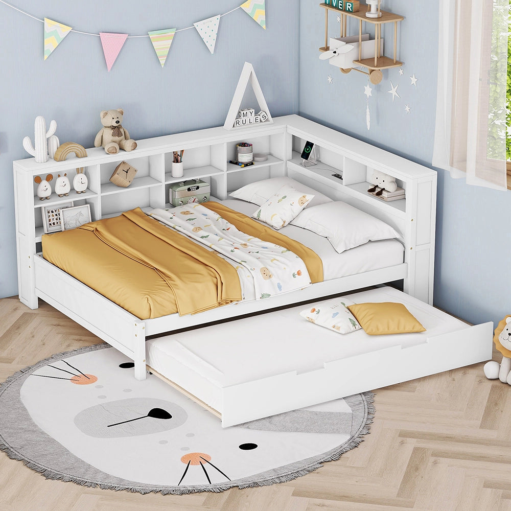 Divano letto matrimoniale - Xylo - 140x200 cm - Bianco - Trasformabile