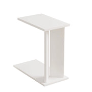 Tavolino in legno "Lun" - 25 x 50 x 48 cm - Bianco