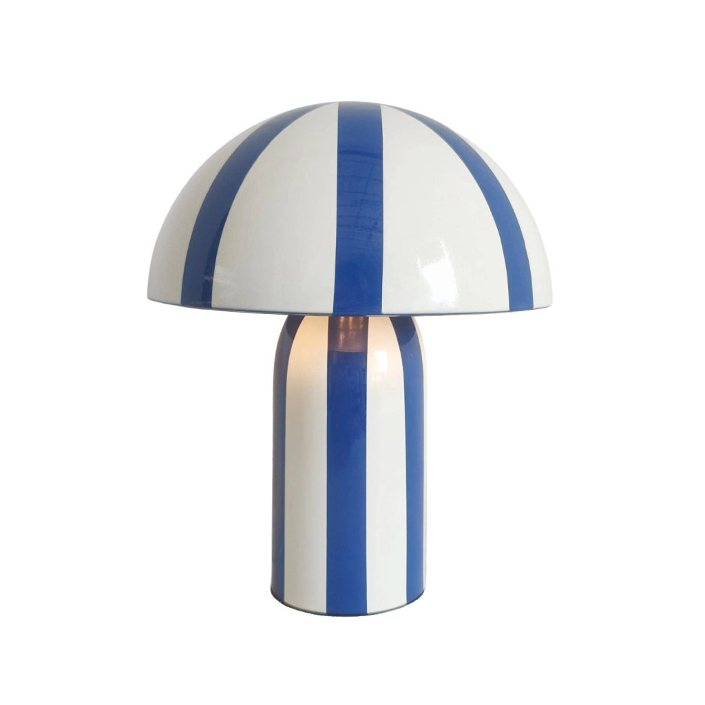 Lampada da tavolo da interno in metallo ø20cm, blu