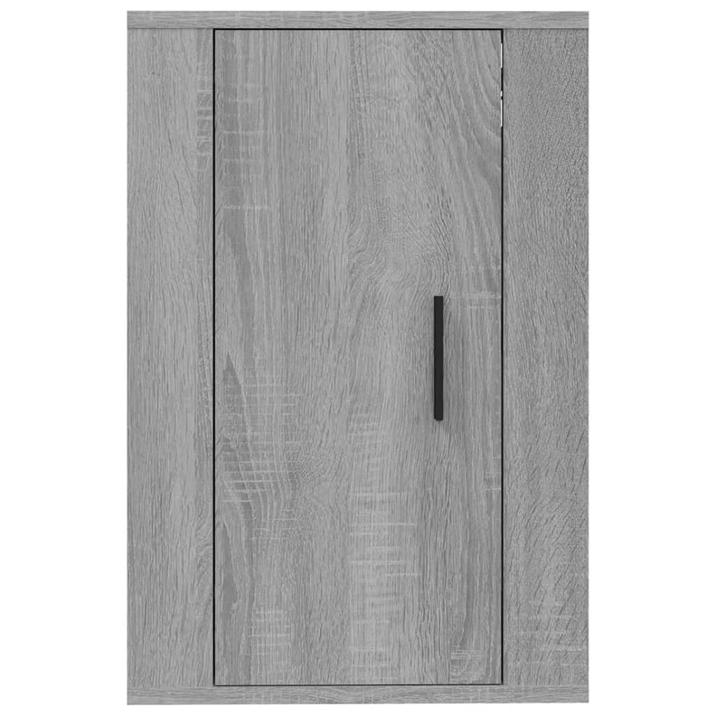 Mobile TV multimediale da parete mensola TV credenza TV per sala da pranzo soggiorno camera da letto 2 pezzi Sonoma 40 x 34,5 x 60 cm grigio 02_0029014