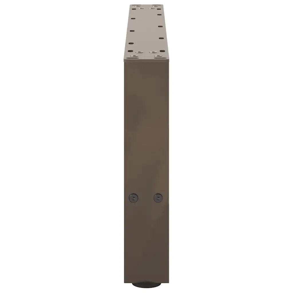 Gambe per Tavolino da Caffè in Acciaio Naturale 2 pz 70x(30-31) cm Acciaio 4013271
