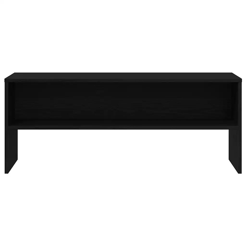 Mobile Porta TV Rovere Nero 100x40x40 cm in Legno Multistrato