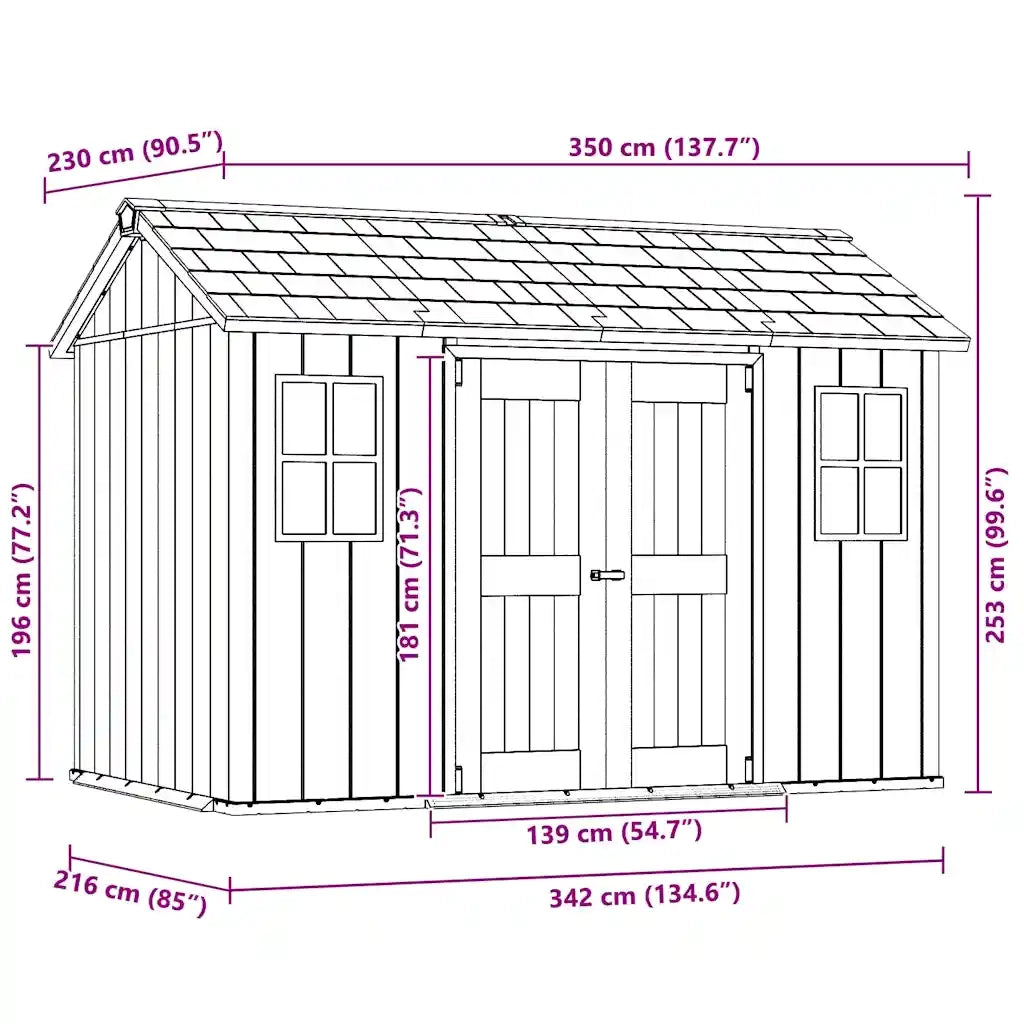 Keter Casetta da Giardino Oakland 1175 Antracite 418557