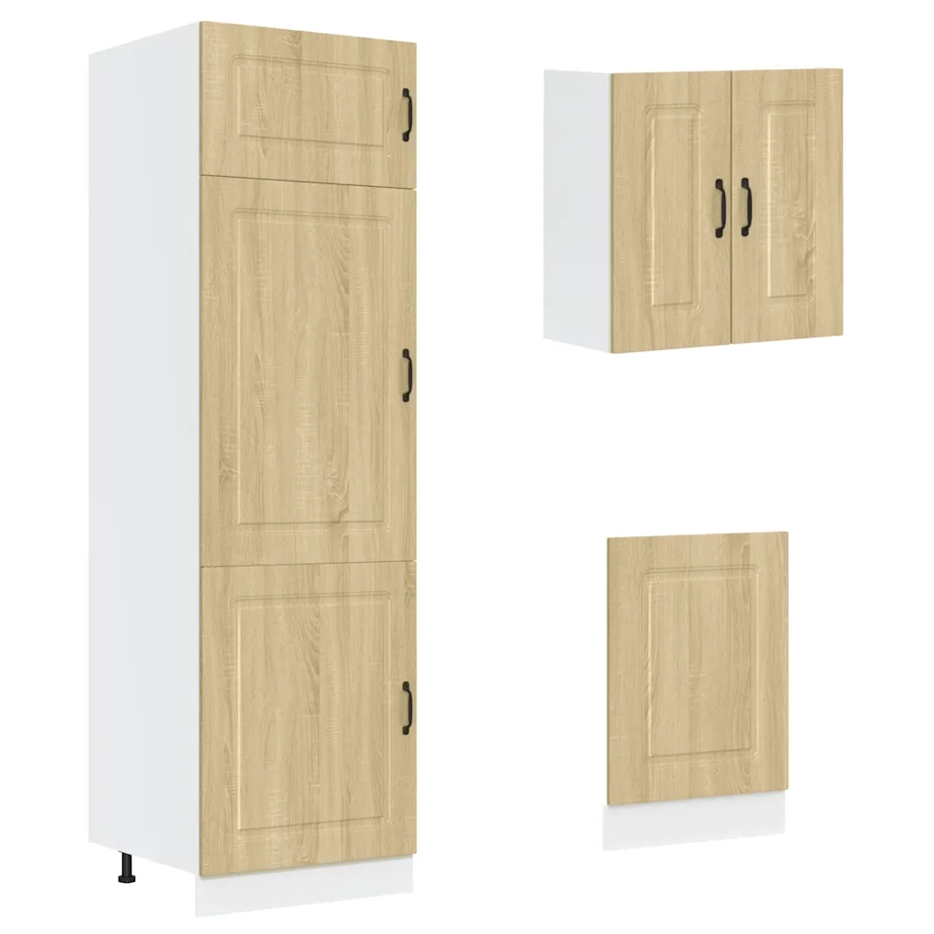 Set Mobili da Cucina 8 pz Kalmar Rovere Sonoma in Truciolato 3314794