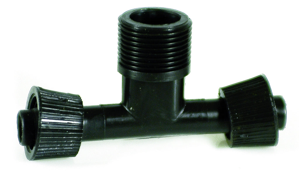 RACCORDO A T PER ALA GOCCIOLANTE FILETTO MASCHIO  mm. 16x16x3/4 50.00 pz