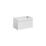 Mobile sottolavabo ICON 80 cm – 1 cassetto – Finitura bianco alpino – Design moderno sospeso