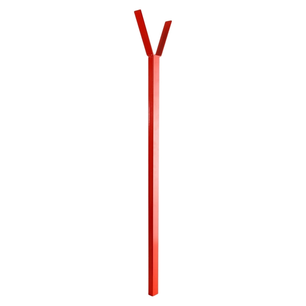 SUPPORTO ASTA BARRIERA 761 FISSO VERNICIATO ROSSO UNIVERSALE RICAMBIO